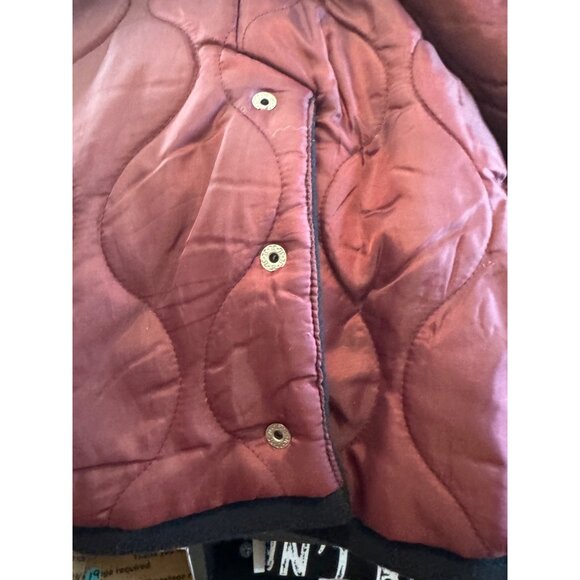 Tommy Hilfiger Womens Wool Blend Coat With Faux Fur Hood Size Medium - Picture 7 of 12